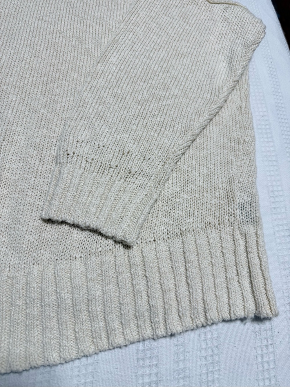 Jenni Kayne Cream Crewneck Sweater - Picture 4 of 13